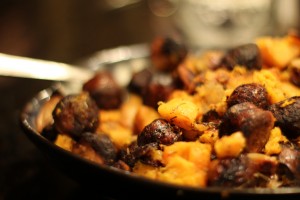 Herb Roasted Sausages and Butternut Squash